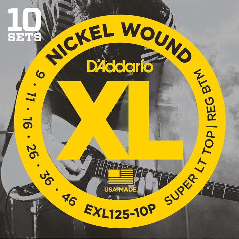 D’Addario 【春得セール】 XL Nickel Multi-Packs Electric Guitar Strings EXL125-10P [10 Set Pack]