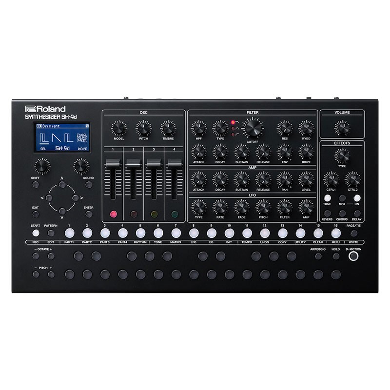 翌日配達 Roland 【春得セール】SH-4D Desktop Synthesizer シンセサイザー SH4D SH4-D FUTURE RETRO