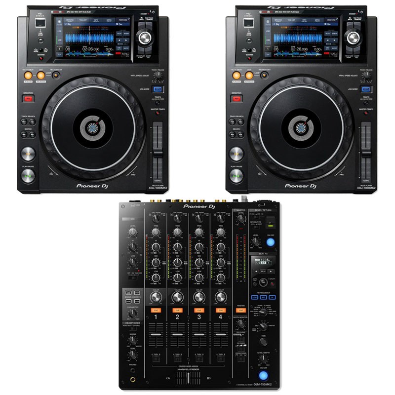 Pioneer DJ XDJ-1000MK2 + DJM-750MK2 SET (パイオニアディージェー)