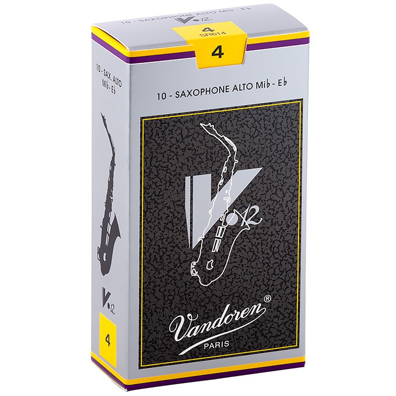 翌日配達 VANDOREN 《硬さ：4》アルトサックス用リード バンドレン V12 【宅配便発送】【正規輸入品】