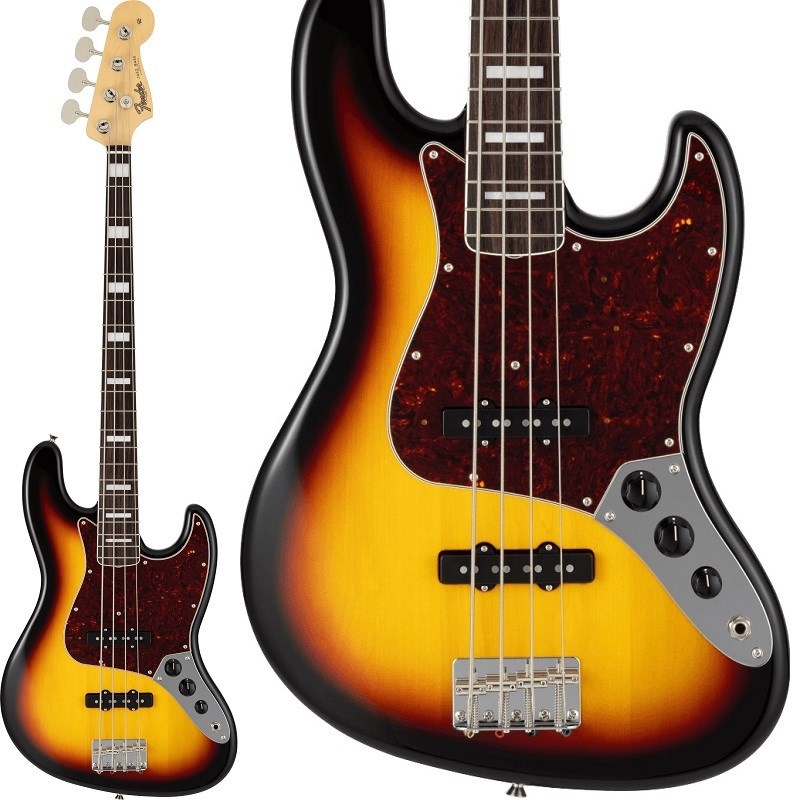 Fender Made in Japan 【入荷待ち、ご予約受付中】 Traditional Late 60s Jazz Bass (3-Color Sunburst)｜イケベ楽器 イケシブ