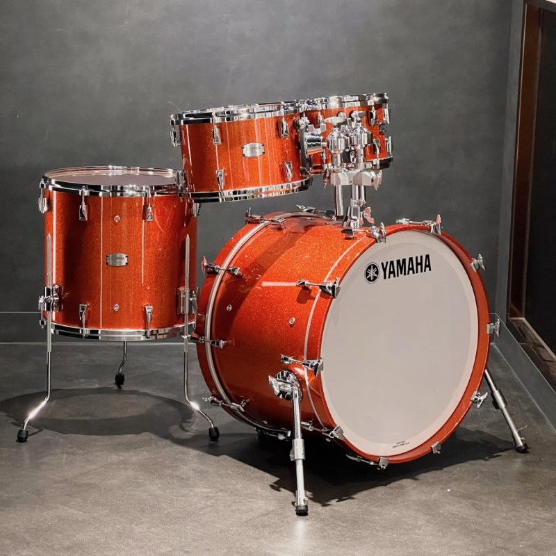 YAMAHA Absolute Hybrid Maple 4pc Drum Set [AMP6F3＋AMB2216] 【BD22、FT16、TT12＆10/カラー：オレンジスパークル（ORS）】｜イケベ楽器 イケシブ