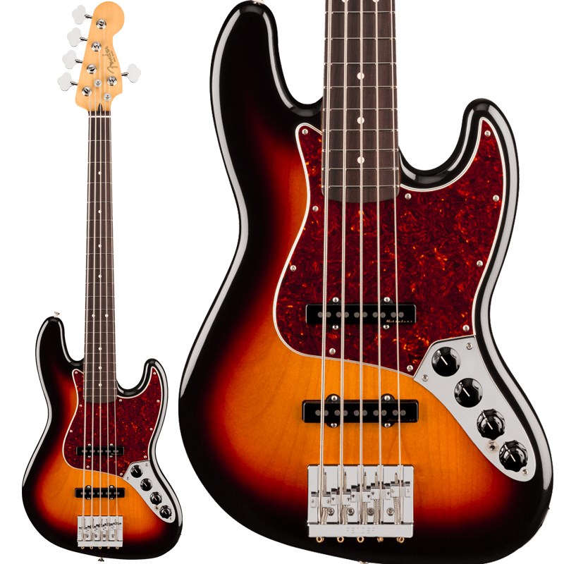 Fender MEX Player II Modified Active Jazz Bass V (3 Tone Sunburst)
