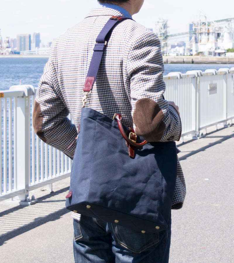 Silver メンズ Lake Club トートバッグ 31cm 9号帆布ネイビー トートバッグ 人気 Club