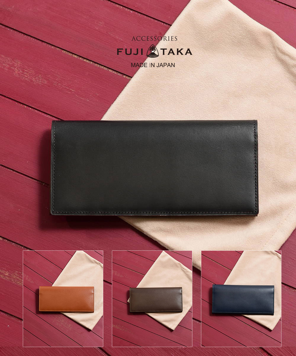 楽天市場】FUJITAKA ACCESSORIES 長財布 純札仕様 (エボニー) ≪メンズ ...