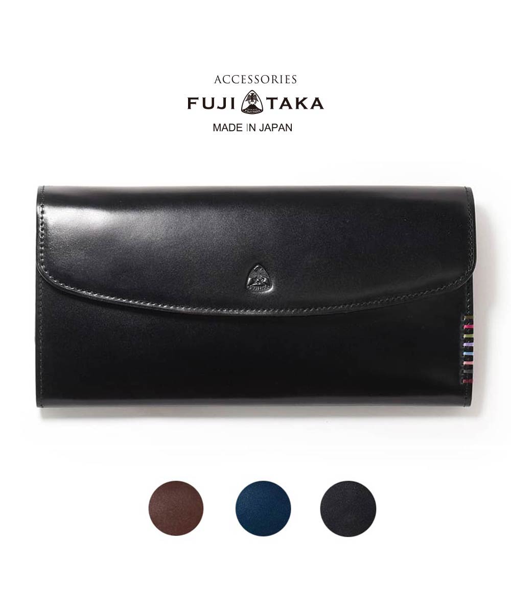 楽天市場】FUJITAKA ACCESSORIES 長財布 純札仕様 (エボニー) ≪メンズ ...