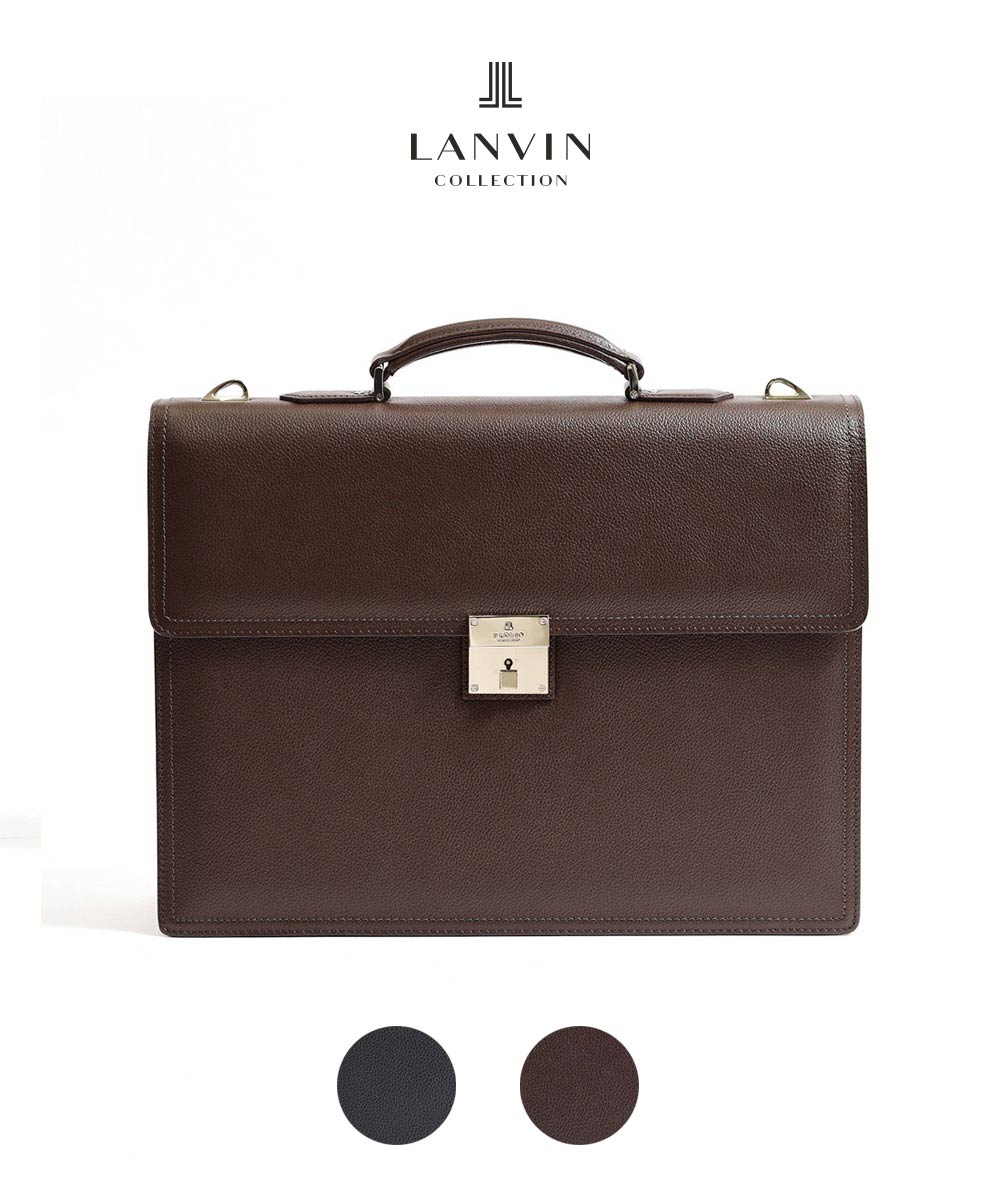 人気の製品 LANVIN 牛革 ビジネス鞄 ドラマ半沢直樹劇中使用 ニュー