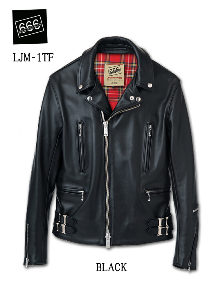 タダヒコ専用　666 ライダース 38　ロンジャン 楽天市場】666 トリプルシックス SIDE BELT RIDERS JACKET