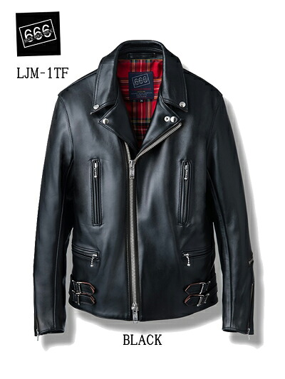 666 ROCK ROCK ROCK WOOL SHEEP SKIN ロック ロック ロック タイトフィット ウールシープスキンレザー サイドベルト ライダースジャケット 「憧れの茶芯!!」 LJM-1TF|粋屋店