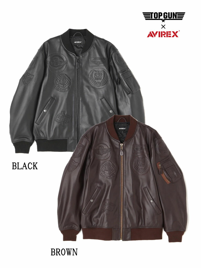 美品② AVIREX【L】レザーMA-1◇TOPGUNハーレーninjaショベル 美品②AVIREX【L】レザーMA-1◇TOPGUNハーレーninjaショベル