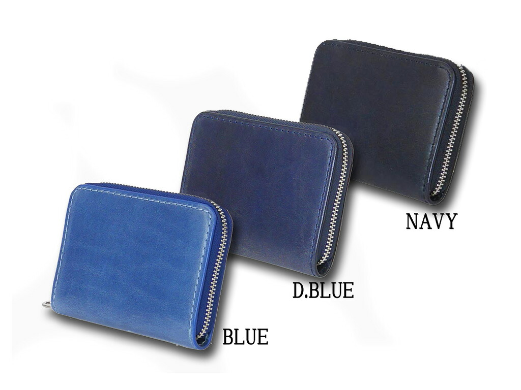 BAGGY PORT バギーポート 藍染レザー ラウンドファスナー小銭入れ