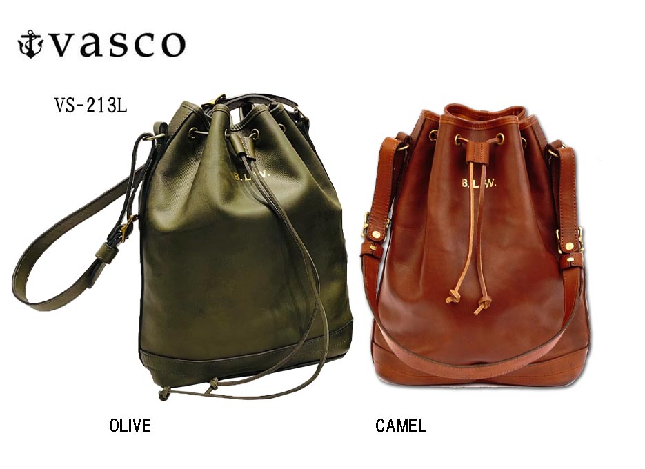 Vasco LEATHER   WANDER PURSE BAG  アンカーミルズ ヴァスコ  なめし革 一肩肉 御徒面子  日本製  MADE IN JAPAN  VS-213L