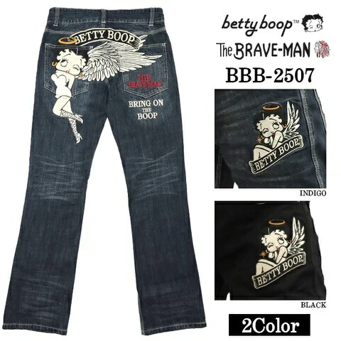 デニムパンツ THE BRAVEMAN×BETTY BOOP ベティ・ブープ BBB-2507