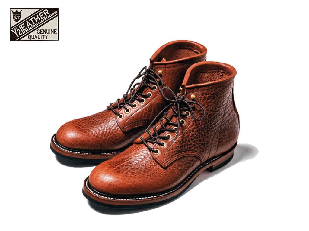 Y'2 leather ワイツーレザー：BULL HIDE WORK BOOTS MEN'S ブルハイド ワークブーツ メンズ　男性　紳士　本革製　BS-02