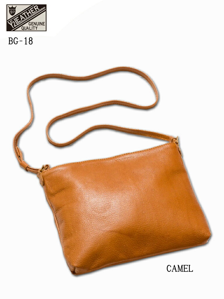 Y'2 LEATHER NATURAL SCAR STEER SACOCHE BAG /　ワイツーレザー　ナチュラル スカー ステアー　サコッシュバッグ　BG-18