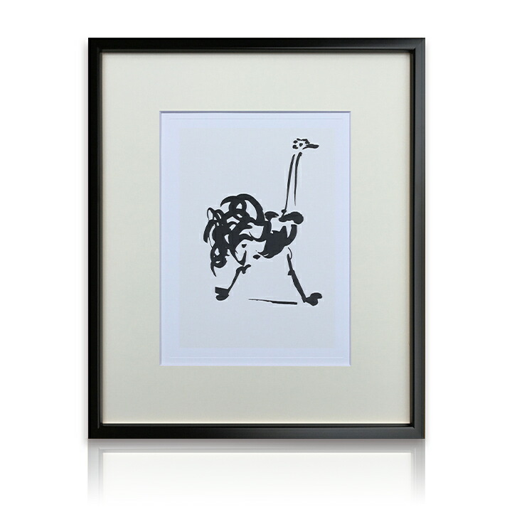 熱販売 インテリア 絵画 白黒 モノクロ 癒し ヒーリング キュビスム ピカソ おしゃれ アートポスター 玄関 ダチョウ L Autuche パブロ ピカソ Picasso Pablo アートパネル 壁掛け Ssx 送料無料 新生活 新築祝い ギフト リビング 寝室 壁紙 装飾フィルム