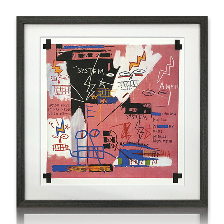 【額縁付き】Jean-Michel Basquiat バスキア A2ポスター ① Jean-Michel Basquiat（ジャン ミシェル バスキア） Untitled