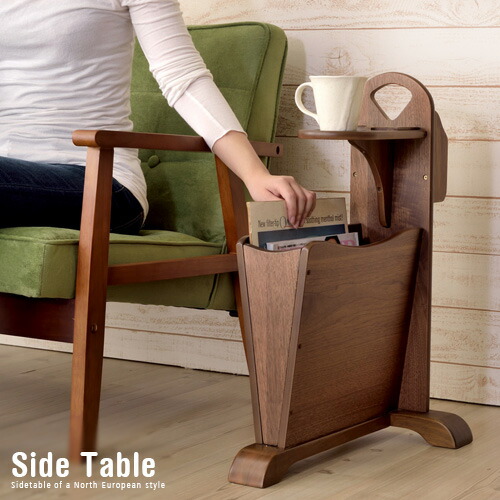 楽天市場】木製 サイドテーブル 直径45 完成品 机 円形 丸