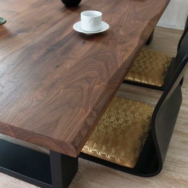 座卓 150 ウォールナット 座卓テーブル 木製 無垢 おしゃれ 一枚板風