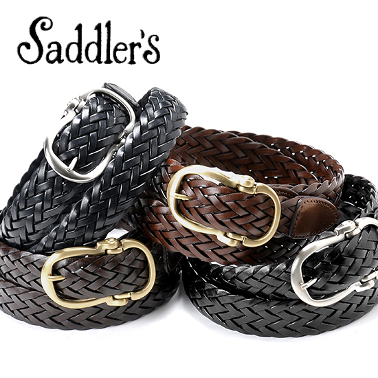 サドラーズ メッシュ ベルト 3cm ハンドメイド G256 Saddler´s