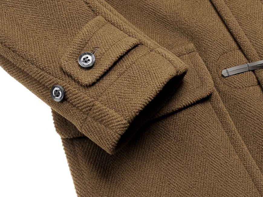 イギリス 国内正規品 アウター 粋な着こなし 店 Long Vicuna ミディアムブラウン ジョシュアエリス 英国製 Extra イタリア メンズ メンズ Invertere Ellisウールヘリンボーンダッフルコート Newton Joshua ムーアブルック Abbot インバーティア