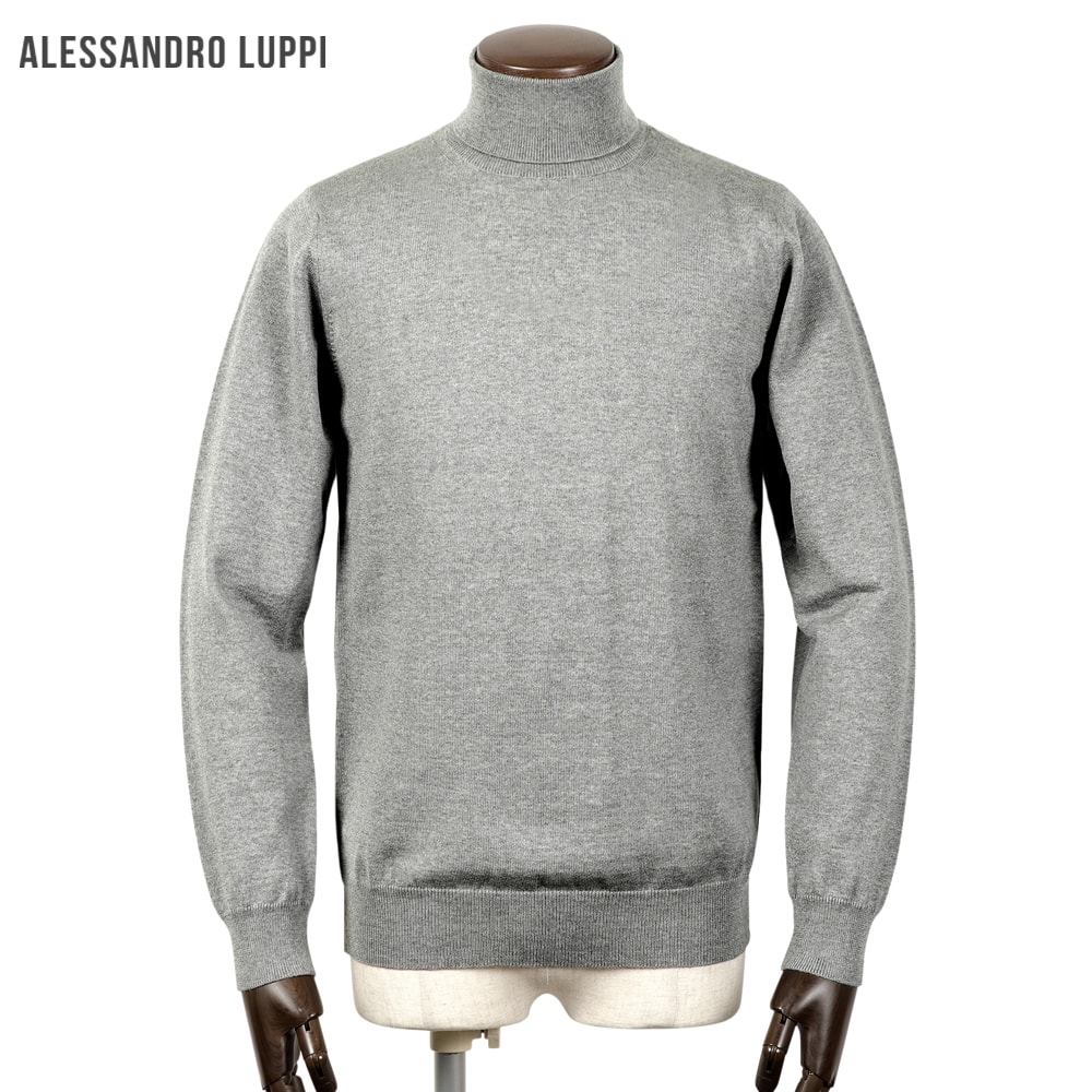 アレッサンドロルッピ　モックネックニット　46 グレー 楽天市場】【ポイント10倍】アレッサンドロルッピ Alessandro Luppi
