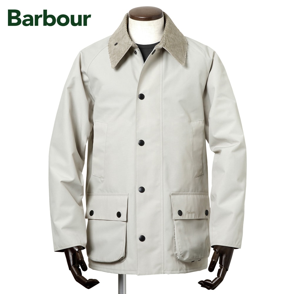 【尖んがり10倍】バブアー Barbour ／【国内置き目品】／ 撥水2レイヤーポリコットンブルゾン「BEDALE SHOWERPROOF（MSP0107）」（LBEG／象牙色）／ メンズ 連合王国 アウター 商行為 ノン蝋涙 3時節