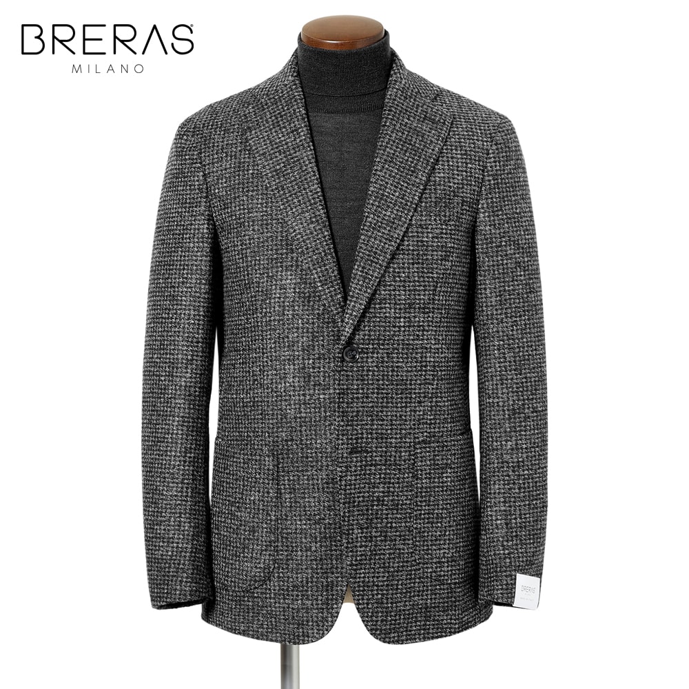 ブレラス　ライトツイードヘリンボーン　2Bジャケット46 ブレラス ライトツイードヘリンボーン 2Bジャケット46|mercari