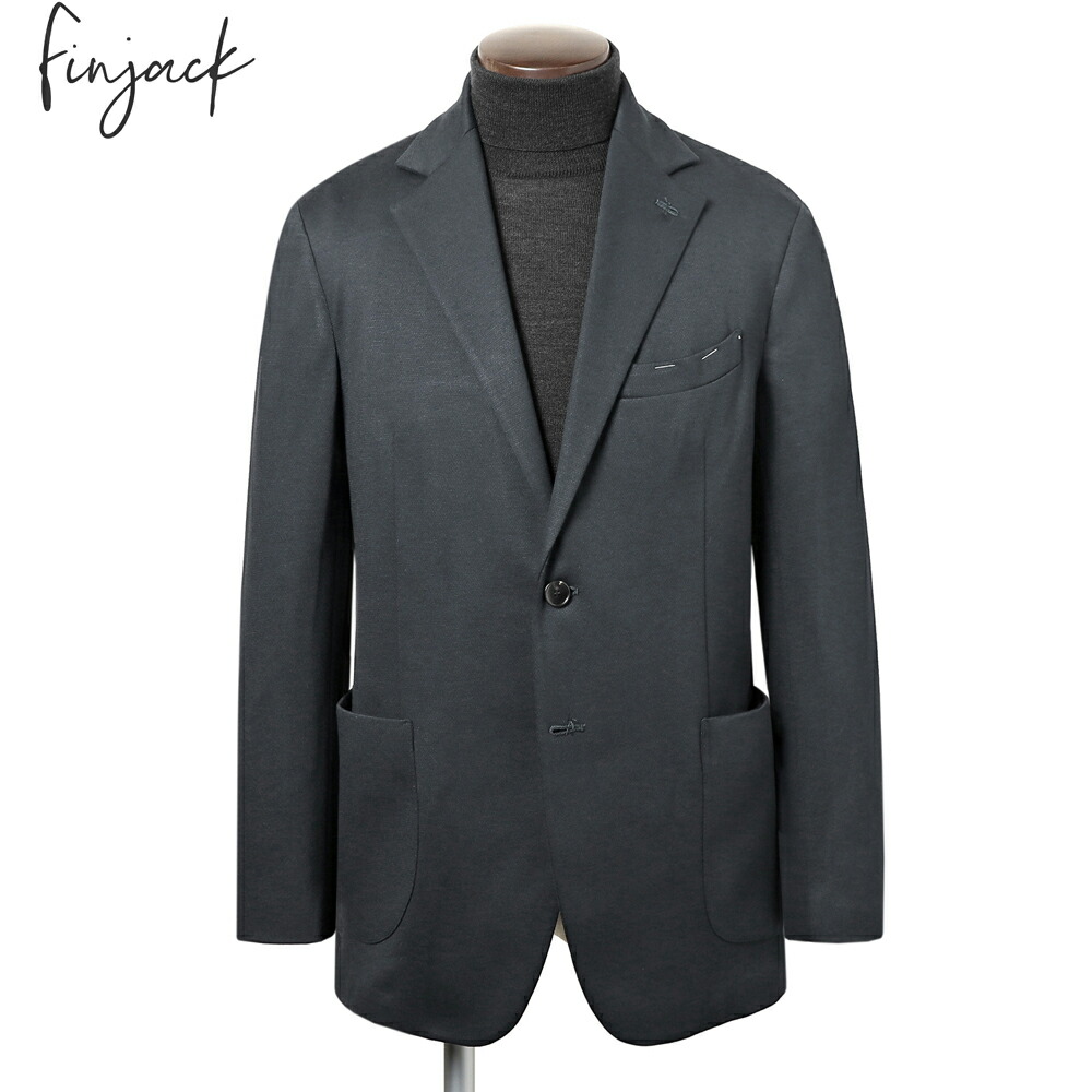 【百貨店SALE／返品・取り替えっこ不可】フィン万力 Finjack ／【国内定め事品】／ 四者混ドビージャージー2B上衣「SGSN2」（米国海軍）／ 3時期 メンズ イタリア共和国 ナポリ仕立てもの 手縫い プルオーバー上衣