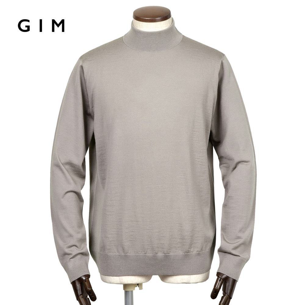 極美品 gim カシミヤ モックネックニット L ブラック モンゴリアンカシミヤ gim2320104-01.jpg