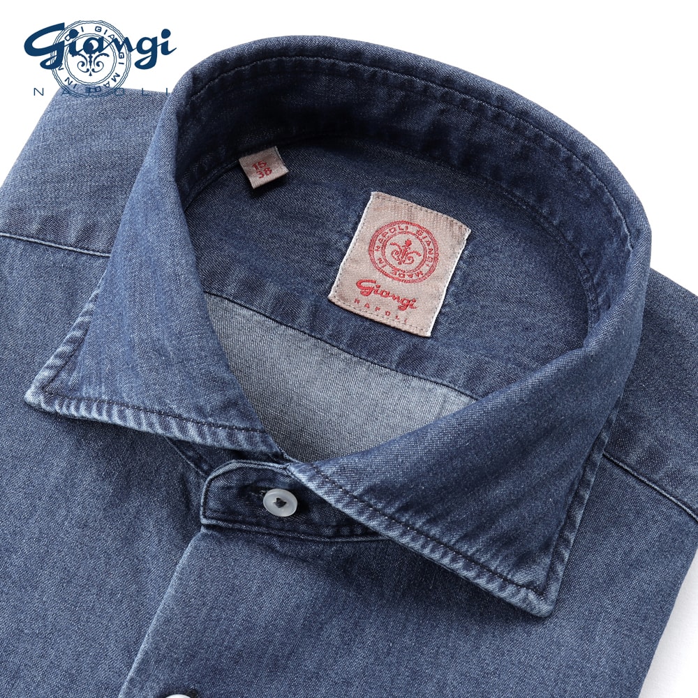 giannetto ホリゾンタルカラーデニムシャツ sizeM イタリア製 楽天市場】ジャンネット GIANNETTO 長袖カジュアルシャツ メンズ