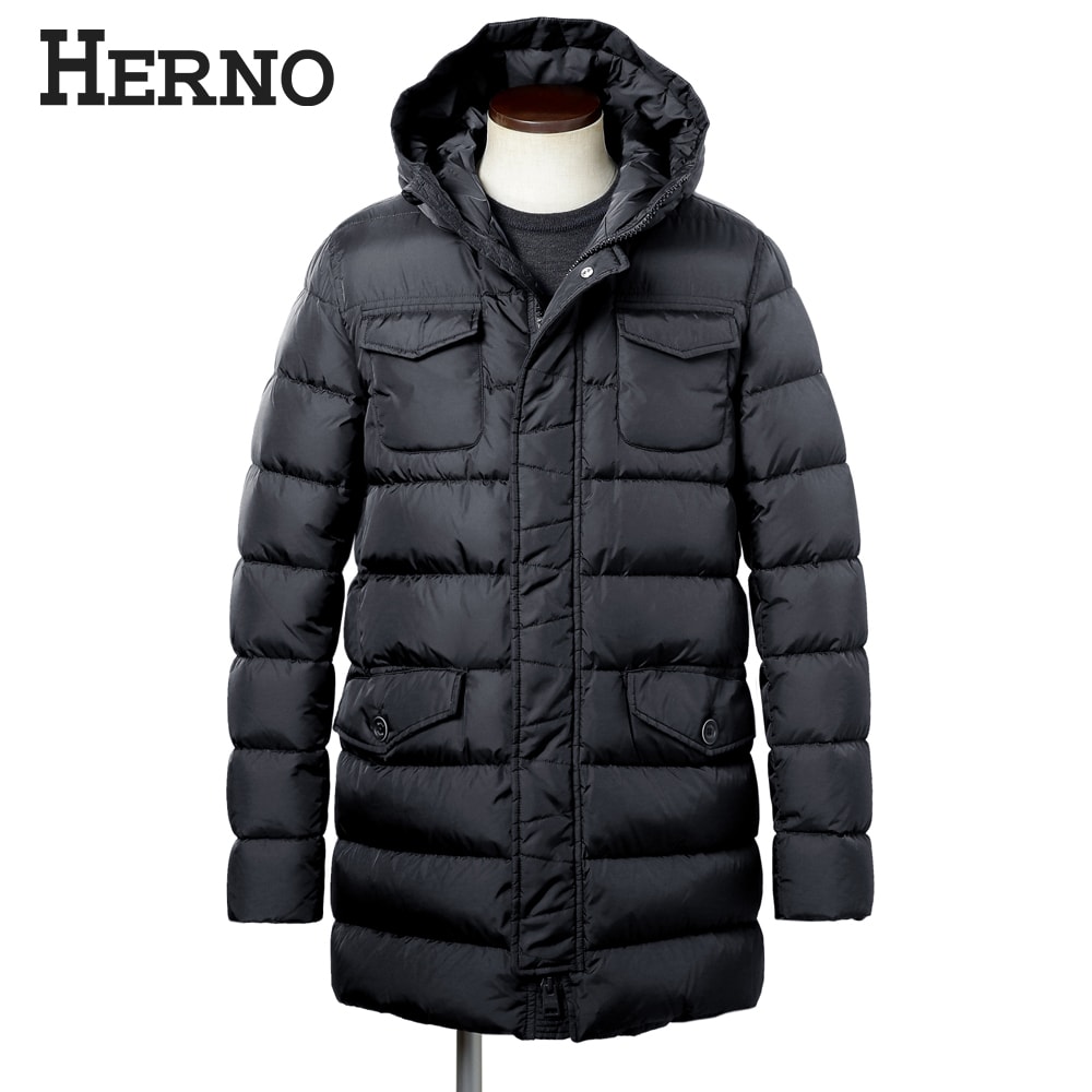 【百貨店SALE／返品・取り替えっこ不可】地獄ノ HERNO ／【国内定め事品】／ 25-26AW 強撥水ナイロンシャモニーN-3B落ちこむ上衣「PI0191U（POLAR-TECH）」（米国海軍）【ハンガー便選りわける聞き入れる】／ 秋冬 メンズ アウター 落ちこむ厚地の外套 商行為 ポーラテック