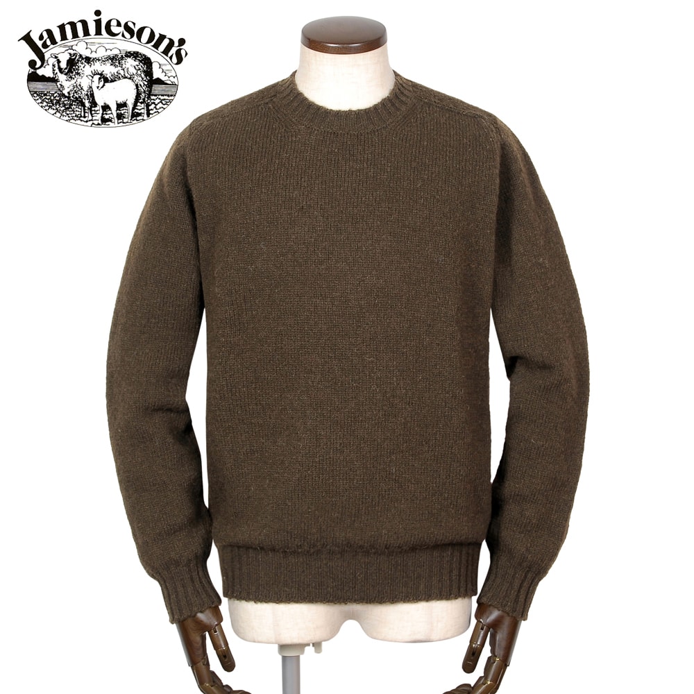ゆうジャミーソンズ　ウールニットL　カーキ　スコットランド製 楽天市場】ジャミーソンズ Jamieson's ／ シェトランドウール