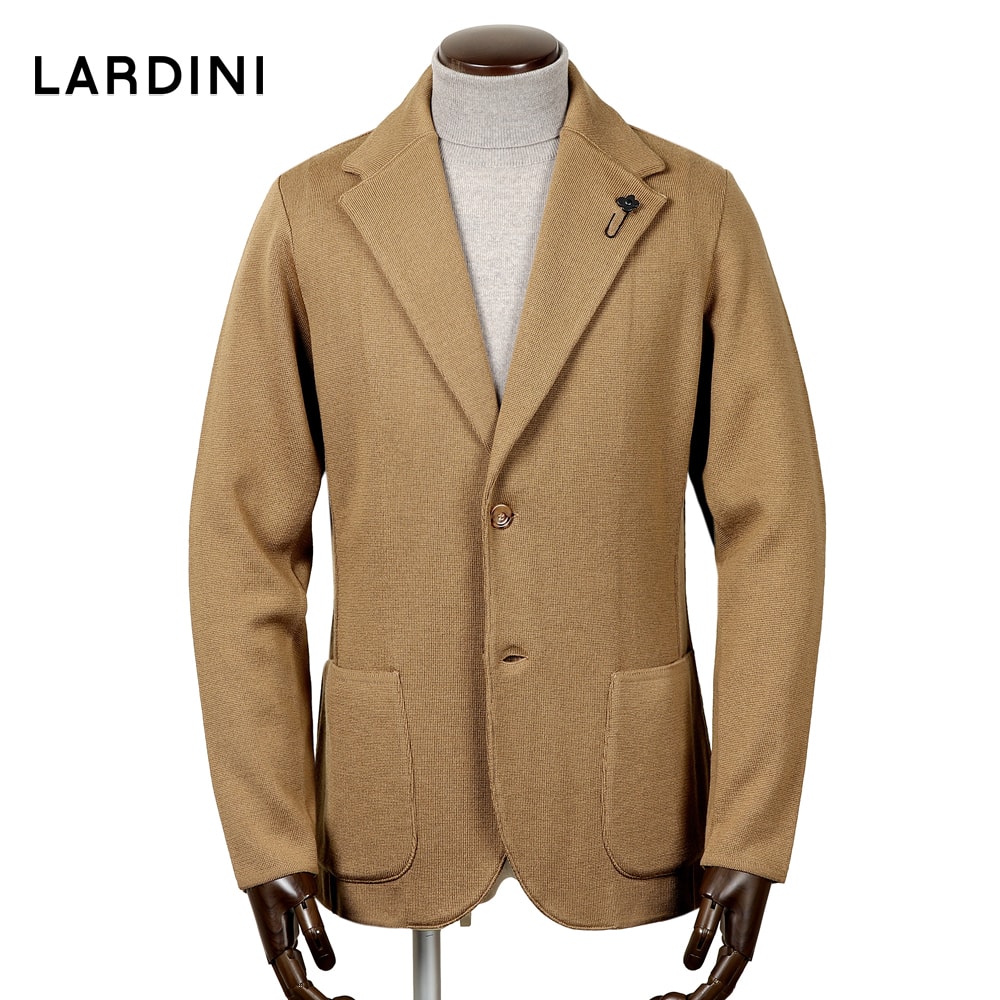 ☆2023完売☆LARDINI ウール　ミラノリブ ニットジャケット　LEON ☆2023完売☆LARDINI ウール ミラノリブ ニットジャケット LEON