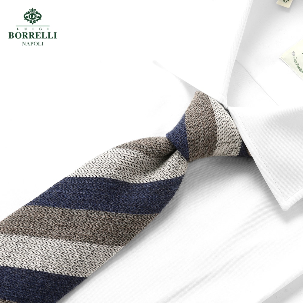【新品未使用】ルイジボレッリ ネクタイ ネイビー ドット 高級【イタリア製】 新品未使用】ルイジボレッリ ネクタイ ネイビー ドット 高級