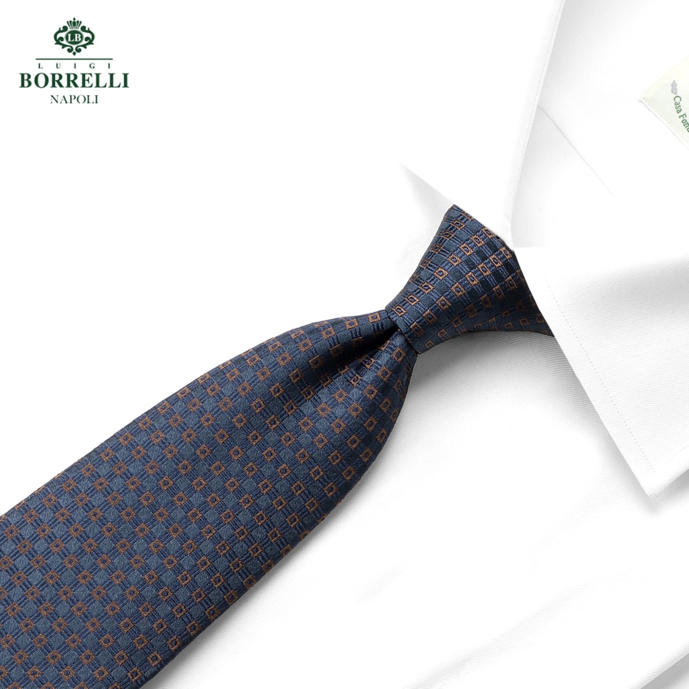 ルイジボレッリ　ネクタイ　ネイビーブルー　ソリッド　究極美品 ルイジボレッリ ネクタイ ネイビーブルー ソリッド 究極美品 - メルカリ