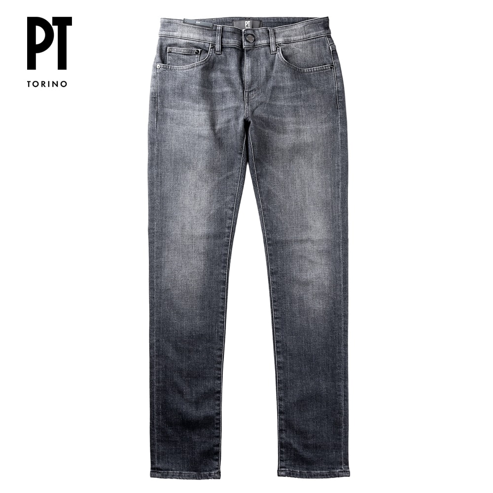 ★美品★PTトリノ SWINGユーズドグレー ストレッチデニム W34 ☆美品☆PTトリノ SWINGユーズドグレー ストレッチデニム W34