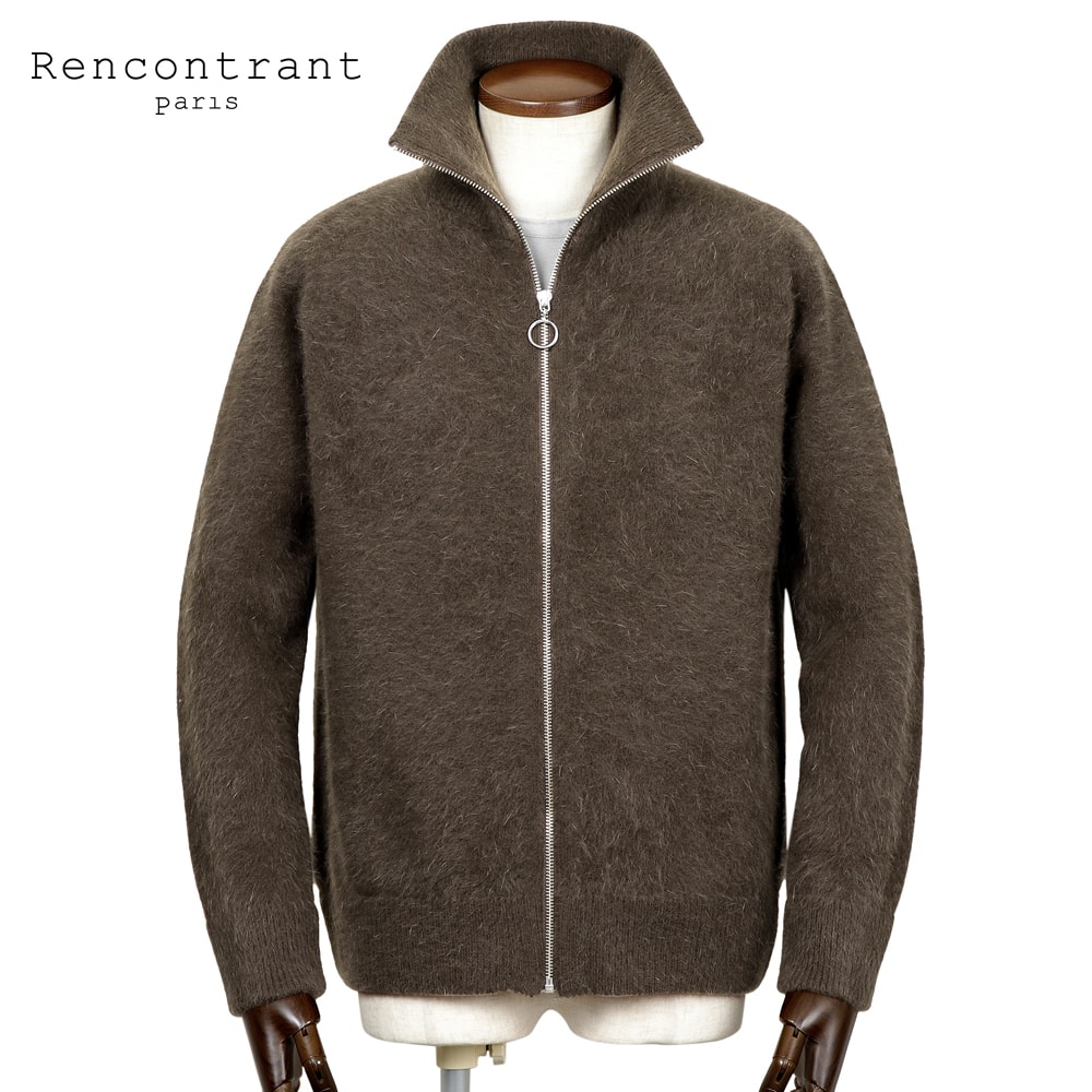 美品　RENCONTRANT シルク100% 半袖ニット Lサイズ 美品 RENCONTRANT シルク100% 半袖ニット Lサイズ