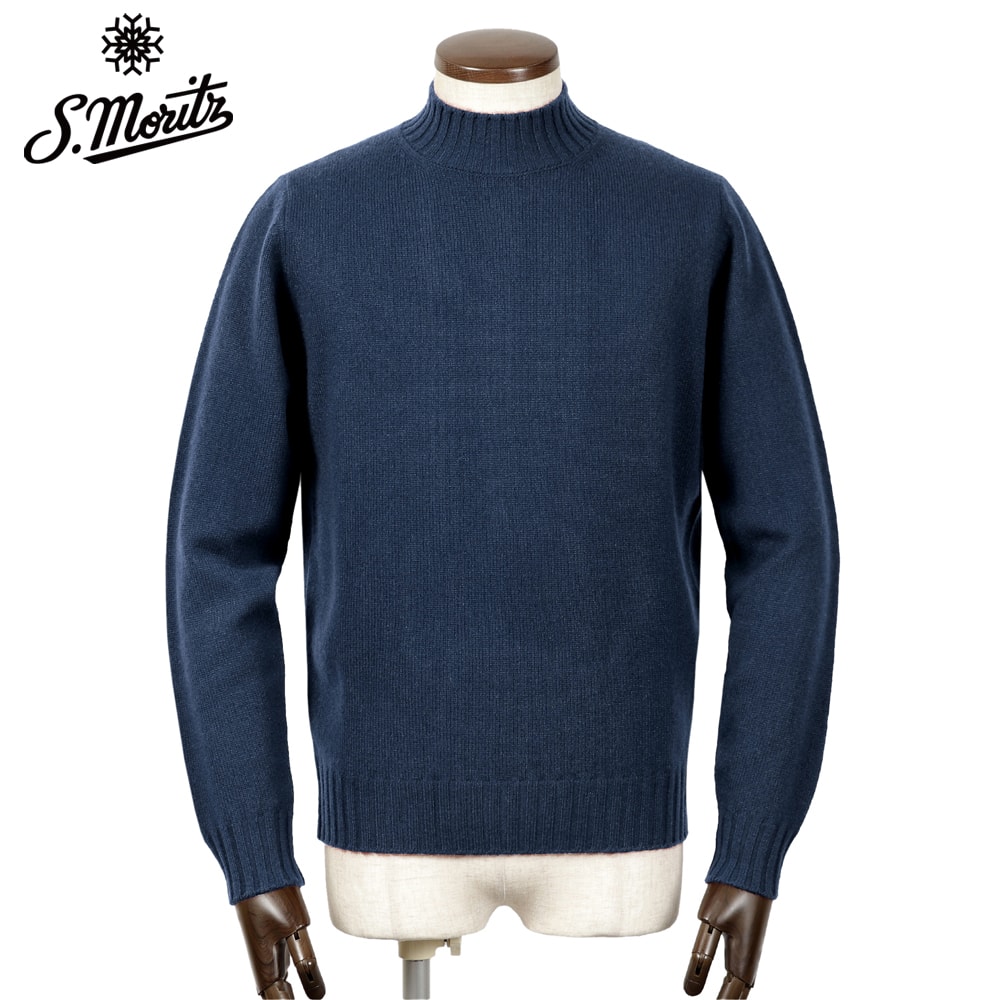 未使用 サンモリッツ ウール カシミア モックネックニット 楽天市場】サンモリッツ S.Moritz ／ 25-26AW Super120'sウール