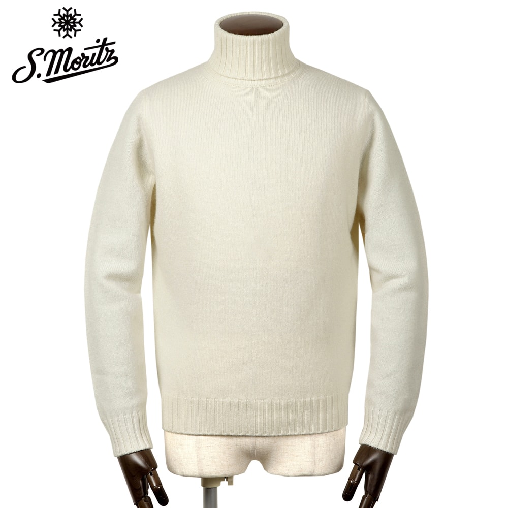 未使用 サンモリッツ ウール カシミア モックネックニット smz2520404-01.jpg