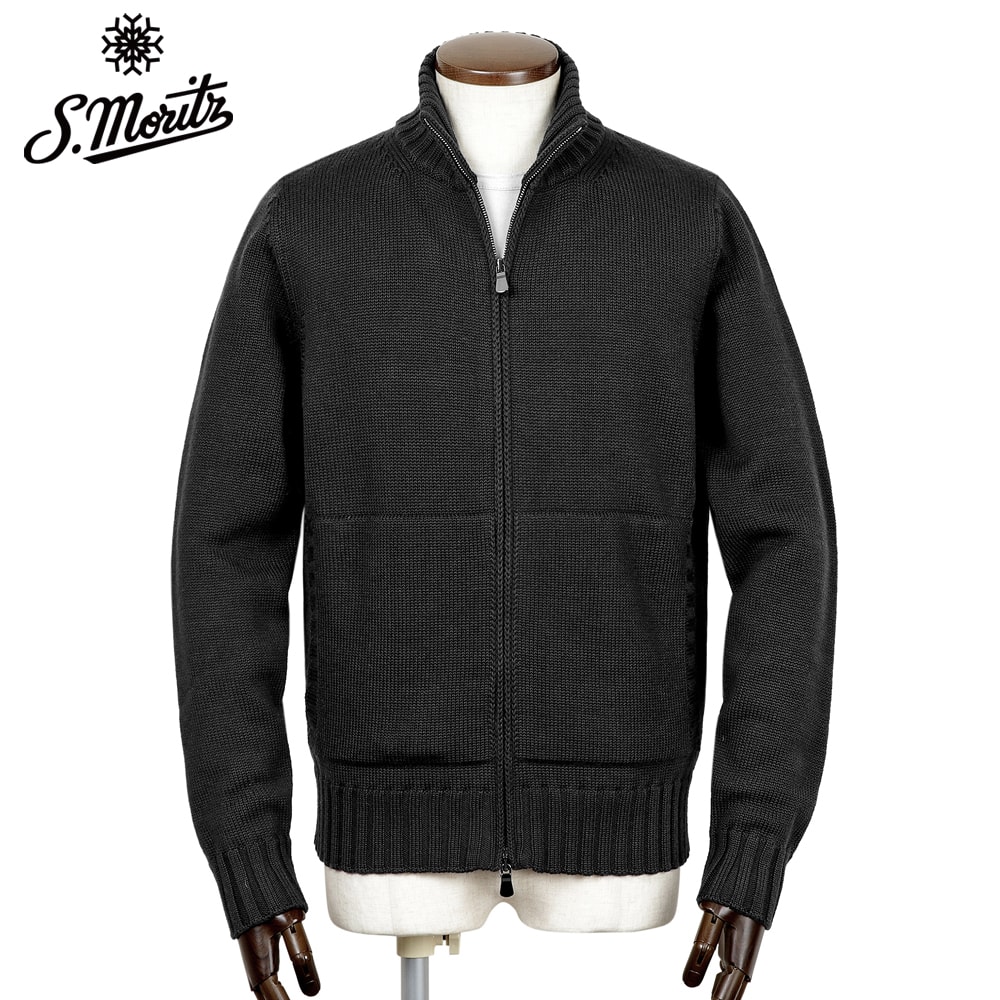 サンモリッツ S.Moritz ／ 25-26AW Super120'sウールカシミヤ12ゲージ