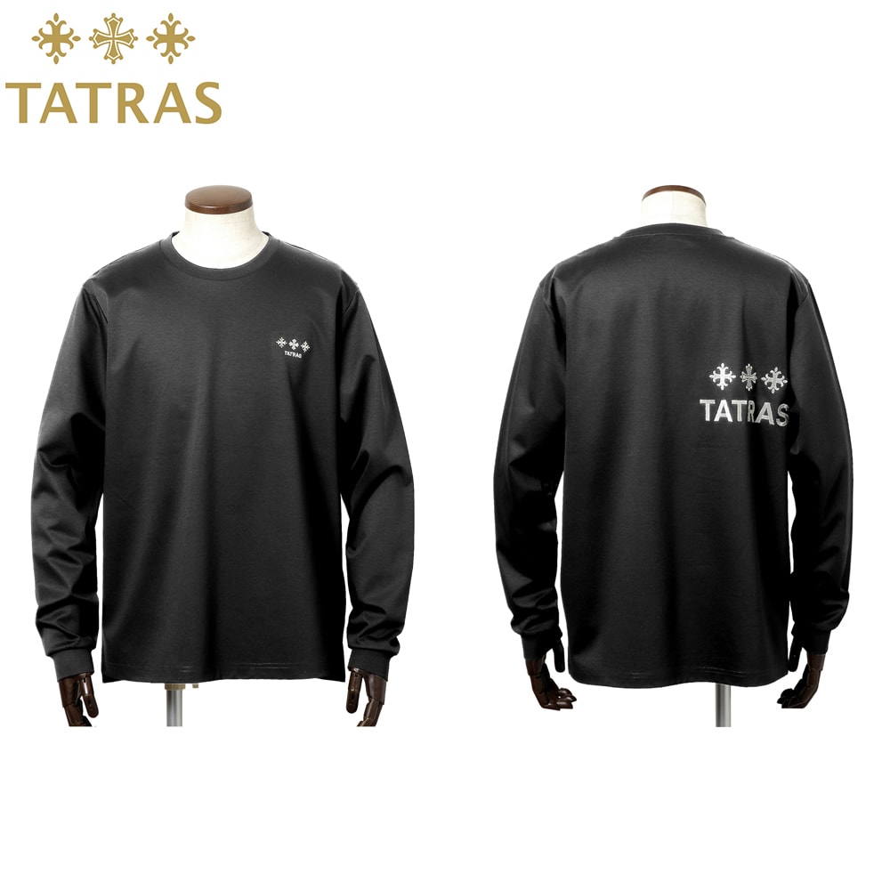TATRAS ブラック 長袖カットソー TATRAS ブラック 長袖カットソー