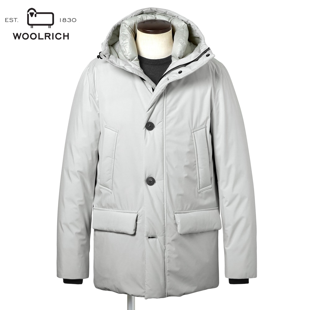 【尖んがり10倍】羊毛資産家 WOOLRICH ／【国内定まり品】／ 撥水防風2レイヤーポリエステルフーデッドダウンジャケット「CLOUD ARCTIC PARKA」（素っ気ない薄墨色）／ クラウド アークティックパーカ 秋冬 メンズ アウター ダウンパーカ
