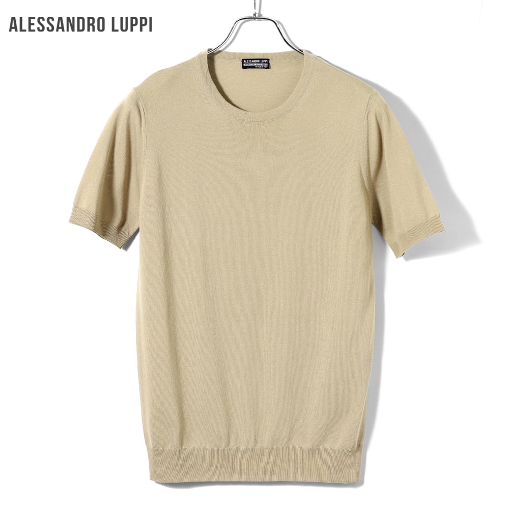 ALESSANDRO LUPPIアイスコットン半袖ハイネックセーター alp2510202-01.jpg