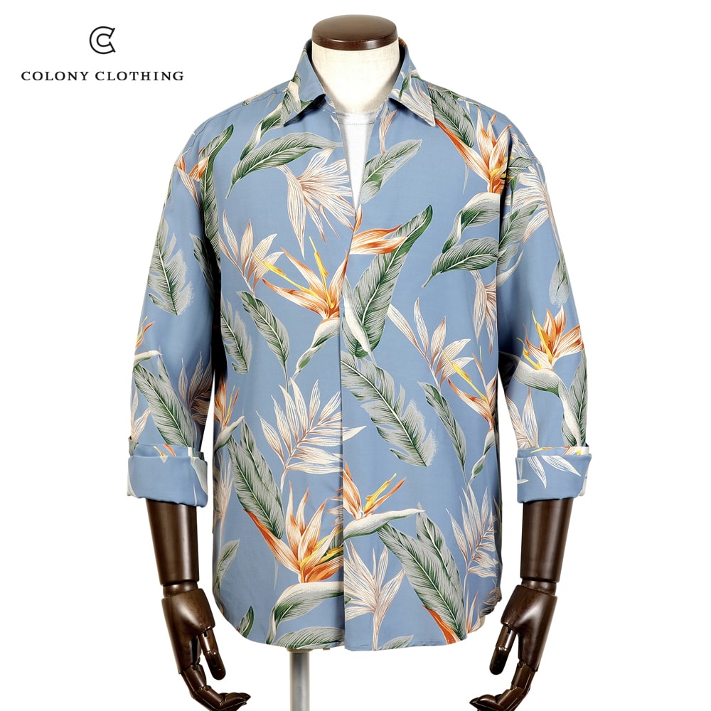 オリアン ORIAN 25SS リネンコットンポプリンプルオーバーシャツ　L ORIAN 【SALE／返品・交換不可】オリアン ／ 25SS 製品洗い