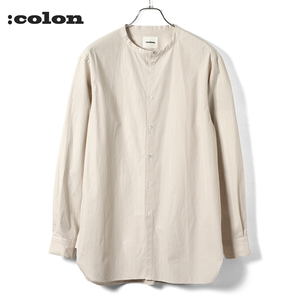 :colon CHS-1 1インプリーツ リネン ロングシャツ オリーブ コロン CSH-1 – 4oz Light Denim – Navy / 1インプリーツ ロングシャツ