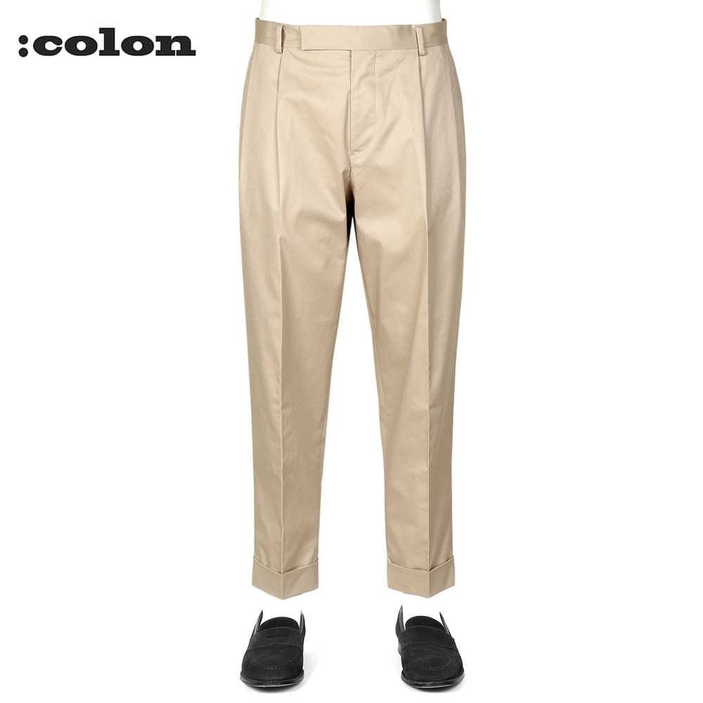 :colon コロンCPT-16 LC TWILL 2Pleated サイズ3 colon / コロン】CPT-16 LC TWILL 2Pleated PT（スラックス