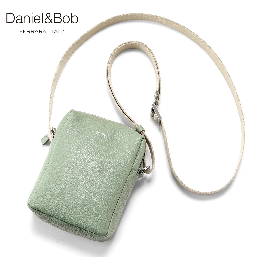 【ポイント10倍】ダニエル&ボブ Daniel&Bob /【国内正規品】/ シュリンクレザーミニショルダーバッグ「DADO 13」(ミント)/ セール除外品 ダド レザーバッグ カバン 革 鞄 男女兼用|粋な着こなし 店