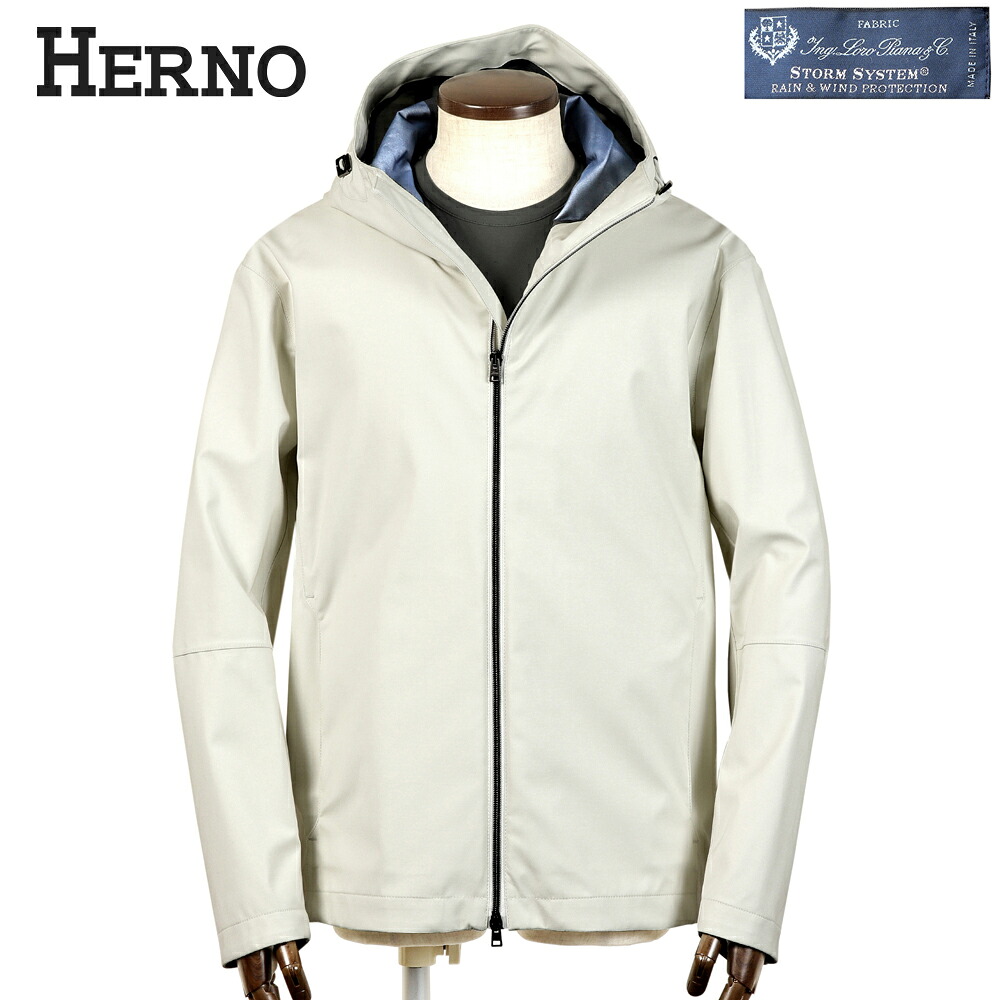【楽天市場】【ポイント10倍】ヘルノ HERNO /【国内正規品】/ Loro Piana防水透湿3レイヤーウールフーデッドブルゾン ...