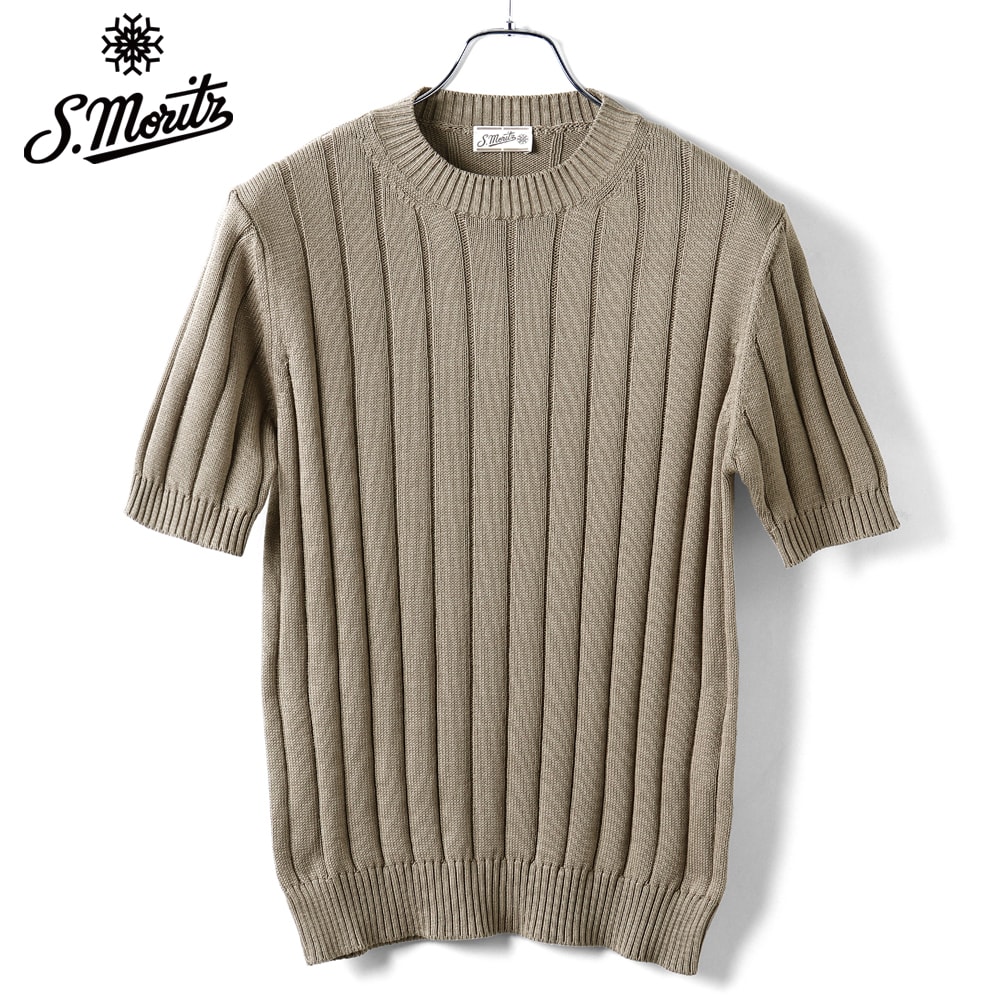 バフィー BAFY ／ 25SS GIZAコットン14ゲージ半袖クルーネック